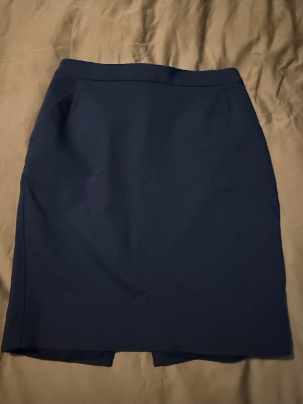 Express Navy Pencil Skirt - Tailored Office Essential